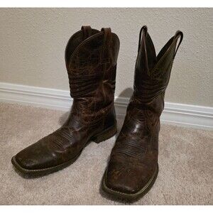ARIAT Circuit Patriot Western Distressed Leather Brown Boots Men's 10D 10029699